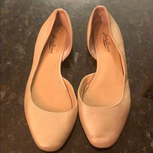 Gold lucky brand flats